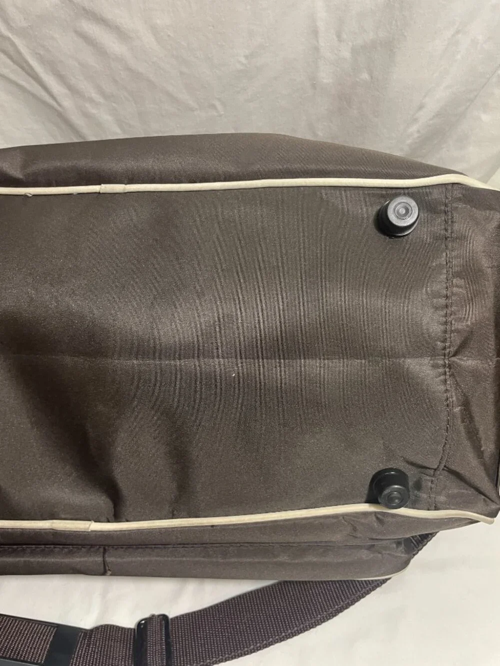 Perry Ellis Brown Overnight Travel Duffle Bag Weekender Carry On Shoulder Tote